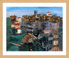 Raoul Dufy Print, 130 Vence_10x8 in an oak frame