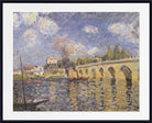 Alfred Sisley Fine Art Print River Steamboat and Bridge