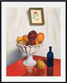 George Ault Fine Art Print, Fruit bowl on red oilcloth