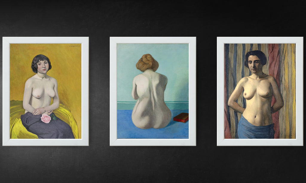Sensual Female Nude Prints, set of 3, Felix Vallotton
