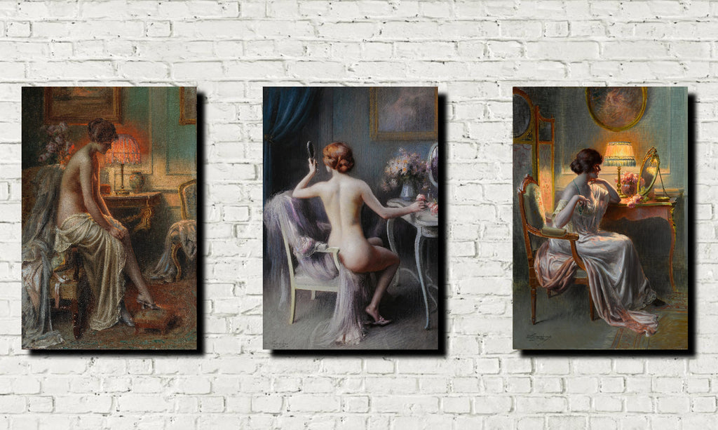 Boudoir Nude Art print Set 3, Delphin Enjolras