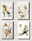 Wassily Kandinsky Geometric Abstract Fine Art Print Set 4