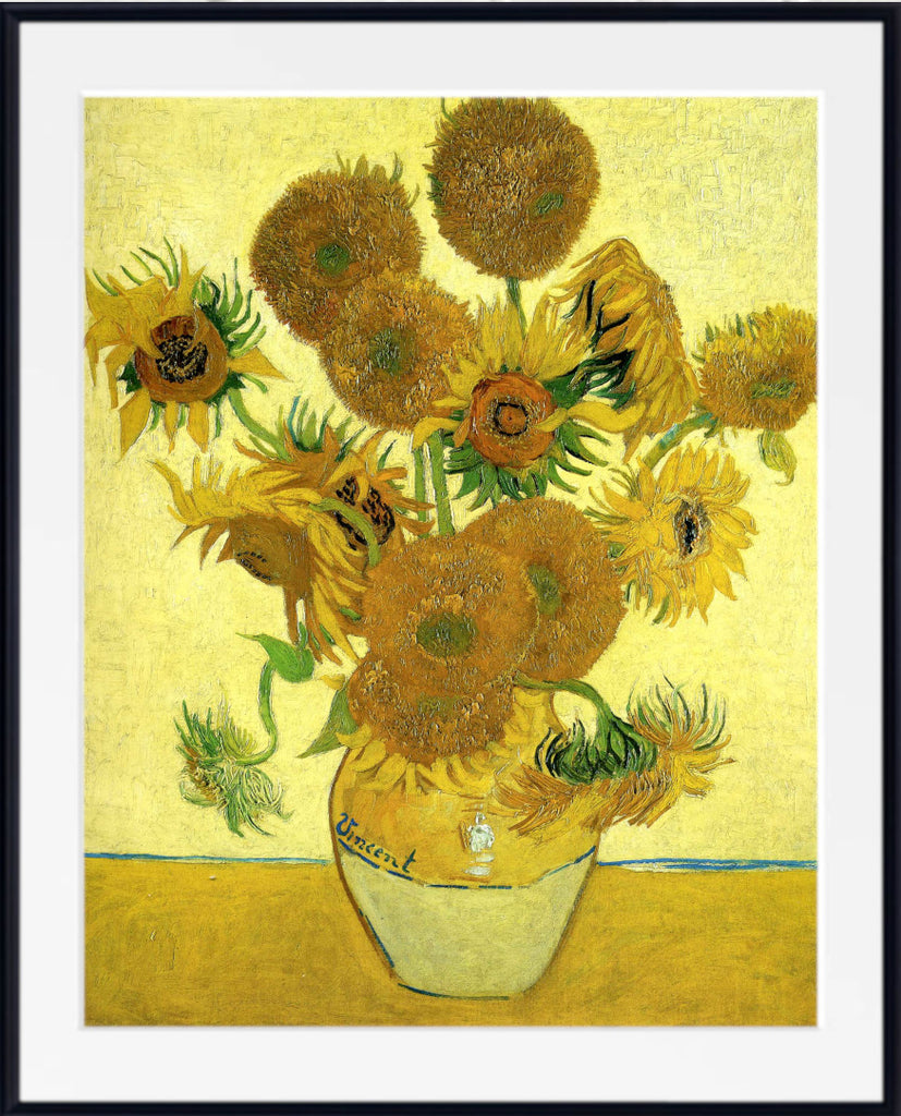 Sunflowers (still life vase with fifteen sunflowers) (1888) by Vincent van Gogh