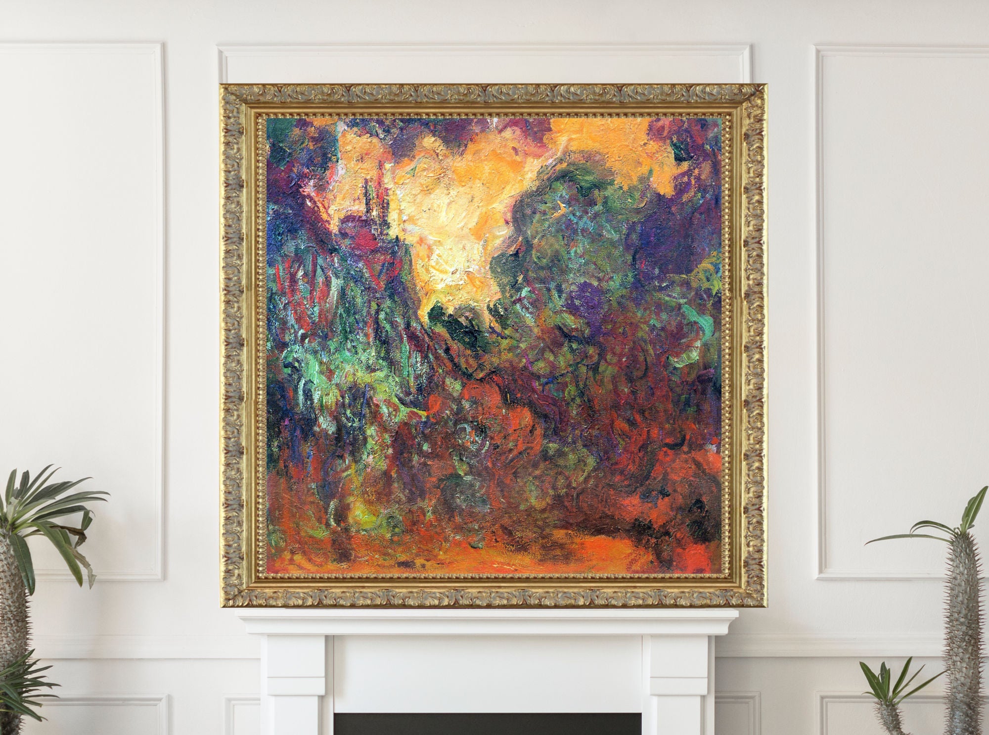 Claude Monet – The Artist's House, View from the Rose Garden (1922–24)