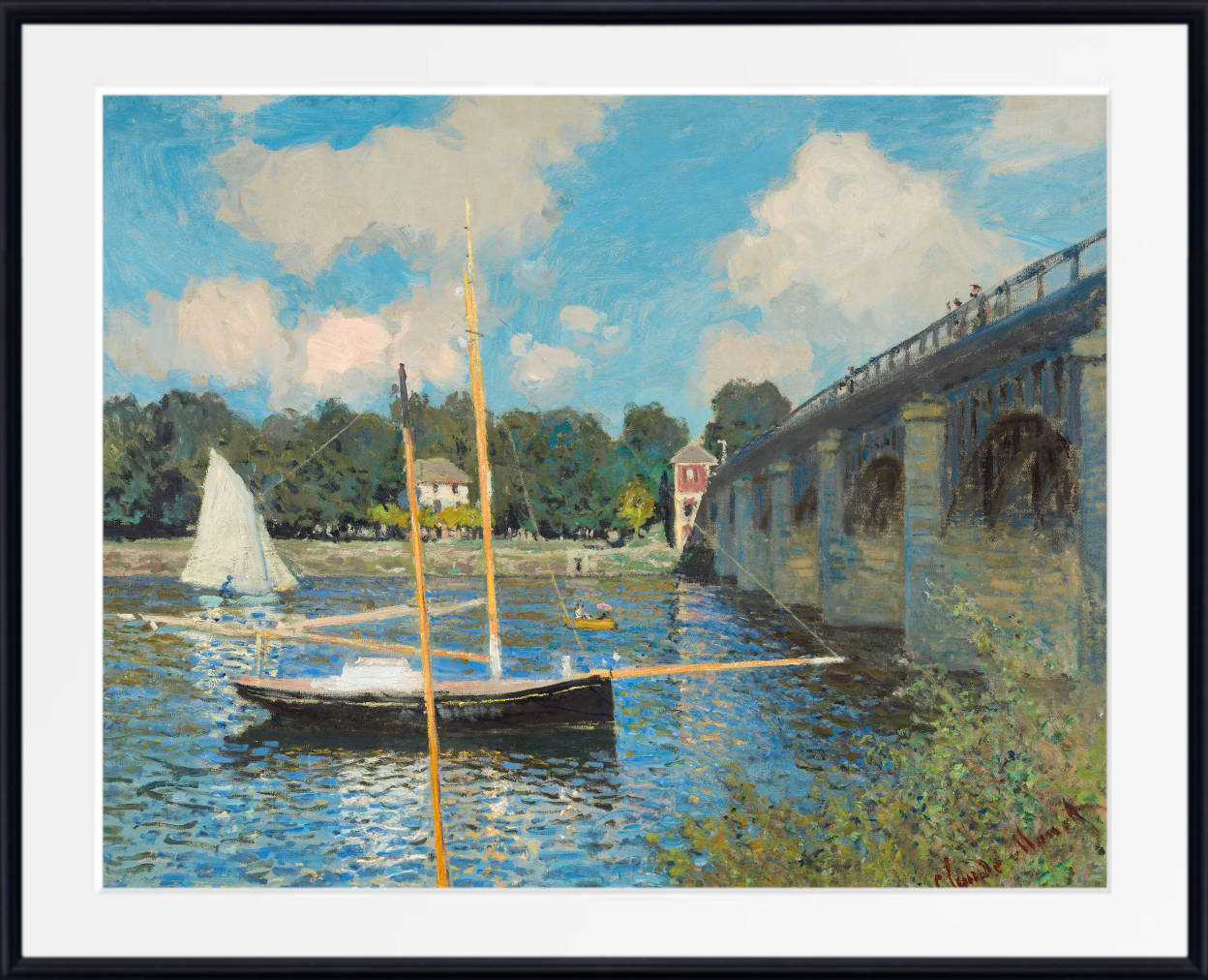 Claude Monet Fine Art Print, The Bridge at Argenteuil