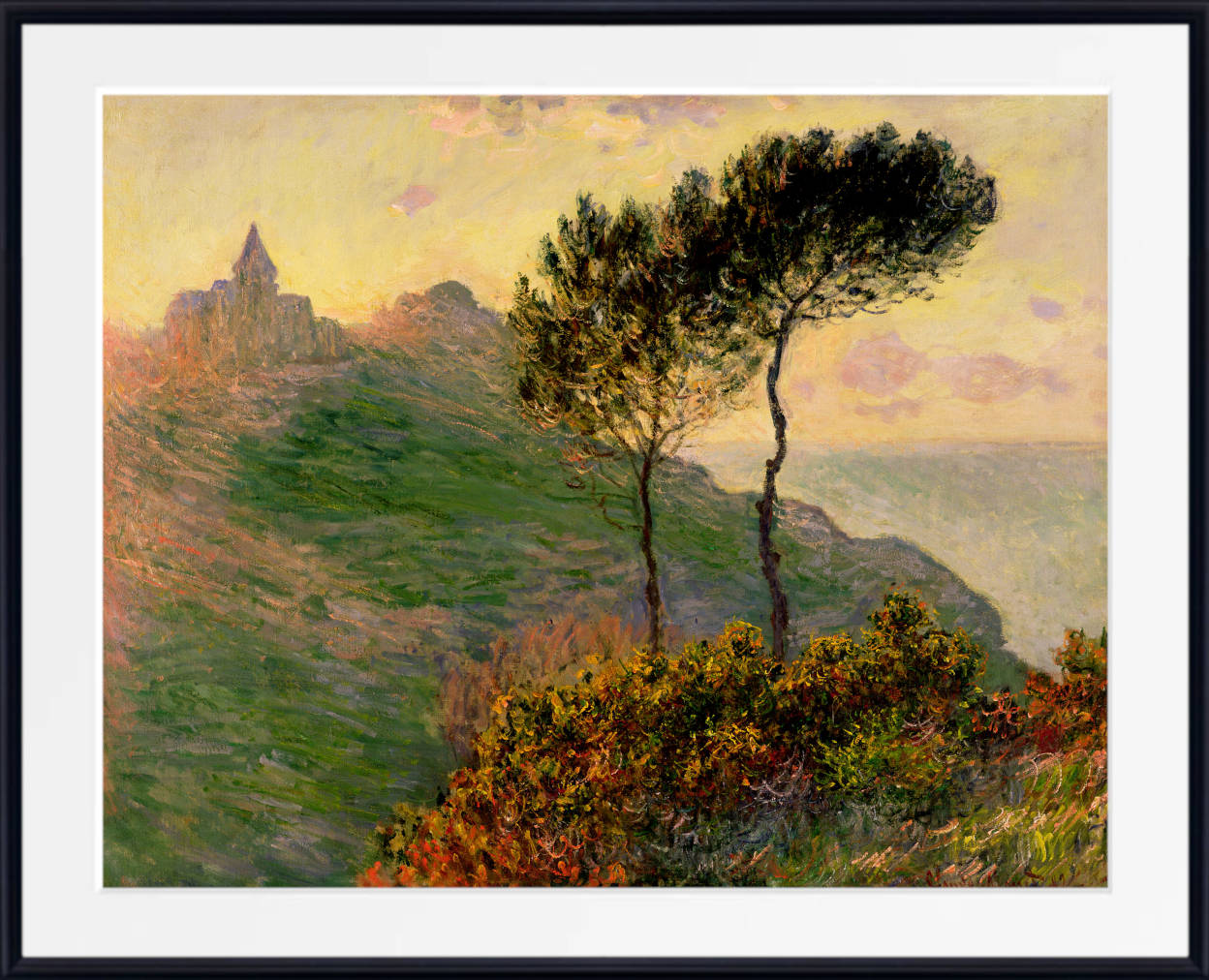 Claude Monet Fine Art Print, The Church at Varengeville