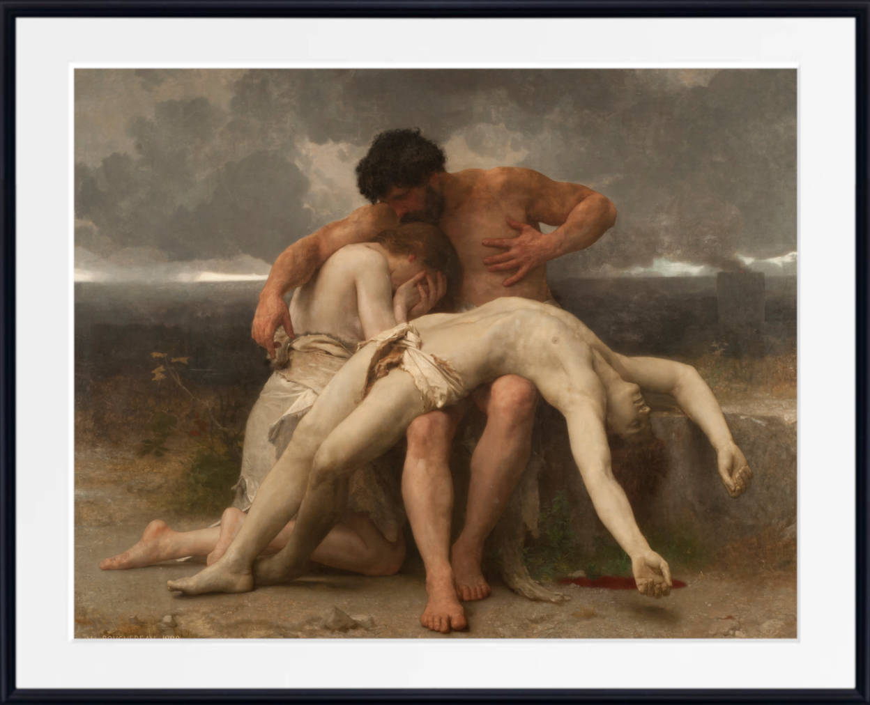 William-Adolphe Bouguereau, Fine Art Print : The First Mourning