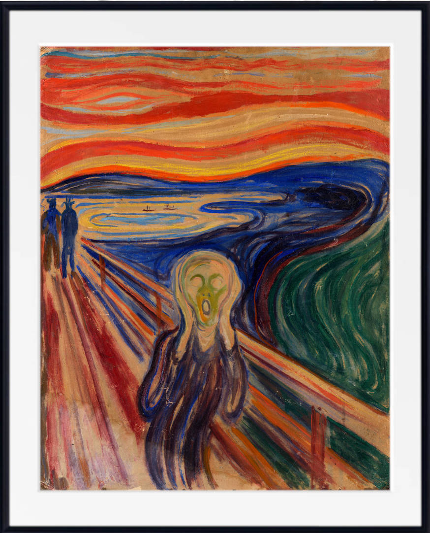 The Scream by Edvard Munch fine art print
