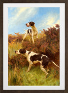 Thomas Blinks Print, A Good Point in a brown frame