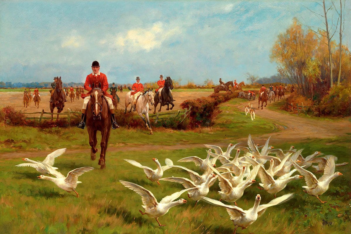 Thomas Blinks Print, ‘Away! Away!’ as an unframed print