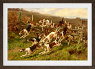 Thomas Blinks Print, For’ard on, For’ard on (1887) in a brown frame