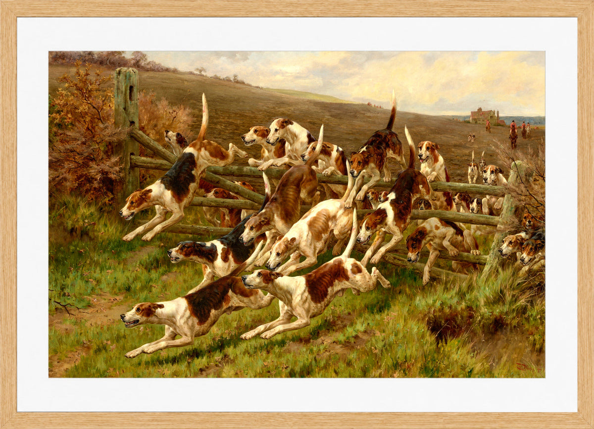 Thomas Blinks Print, For’ard on, For’ard on (1887) in an oak frame