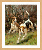 Thomas Blinks Print, Hunting pack coming on (1886) in an oak frame