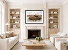 Thomas Blinks Print, Mr displayed in a Scandinavian living room
