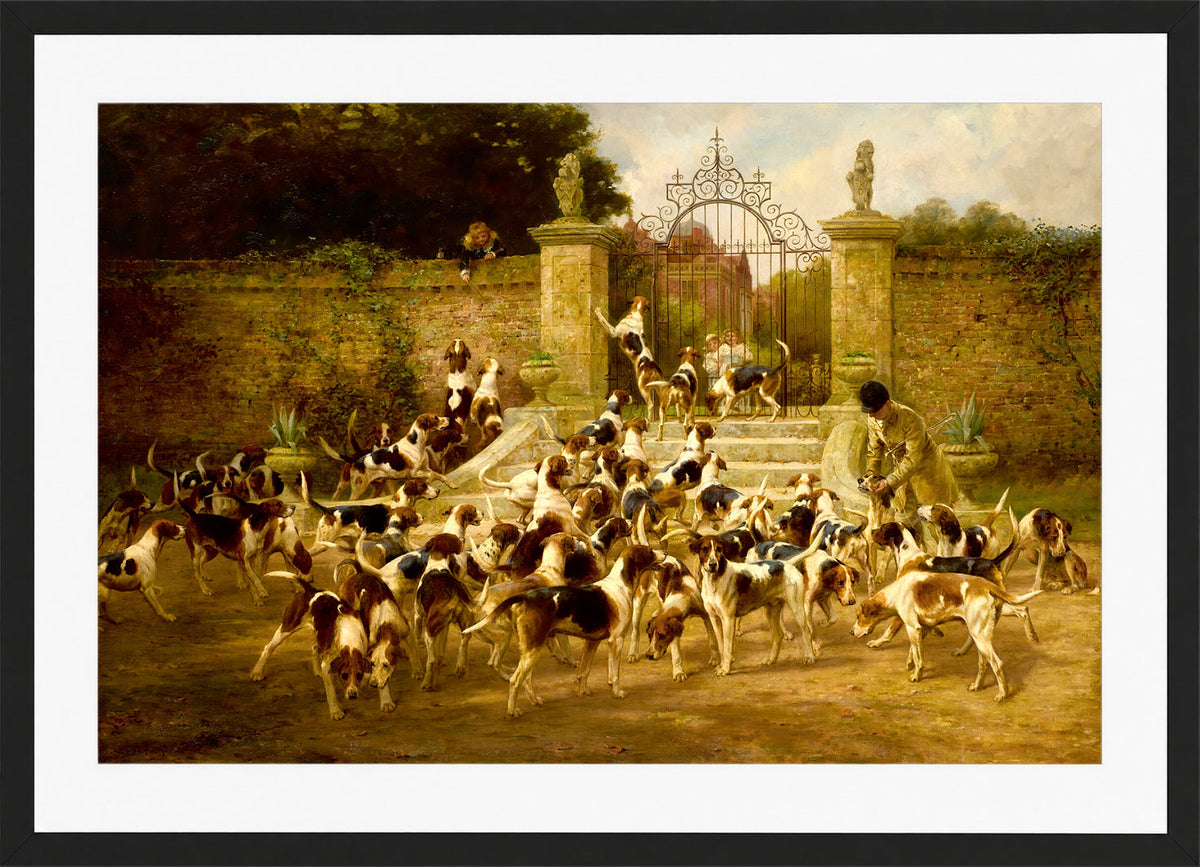 Thomas Blinks Print, The Sanctuary in a black frame