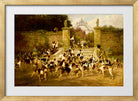 Thomas Blinks Print, The Sanctuary in a gold frame