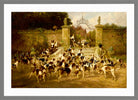 Thomas Blinks Print, The Sanctuary in a light grey frame