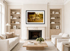 Thomas Blinks Print, The Sanctuary displayed in a Scandinavian living room