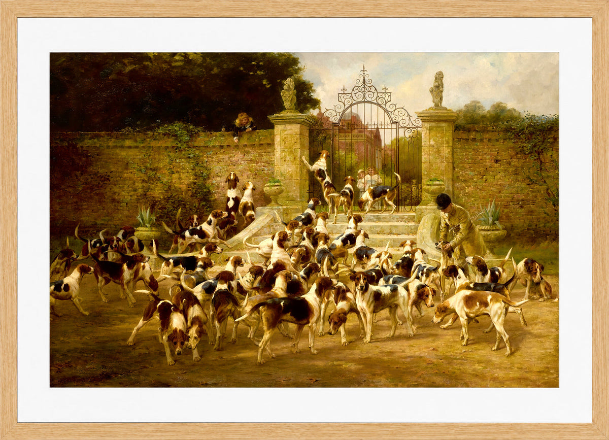 Thomas Blinks Print, The Sanctuary in an oak frame