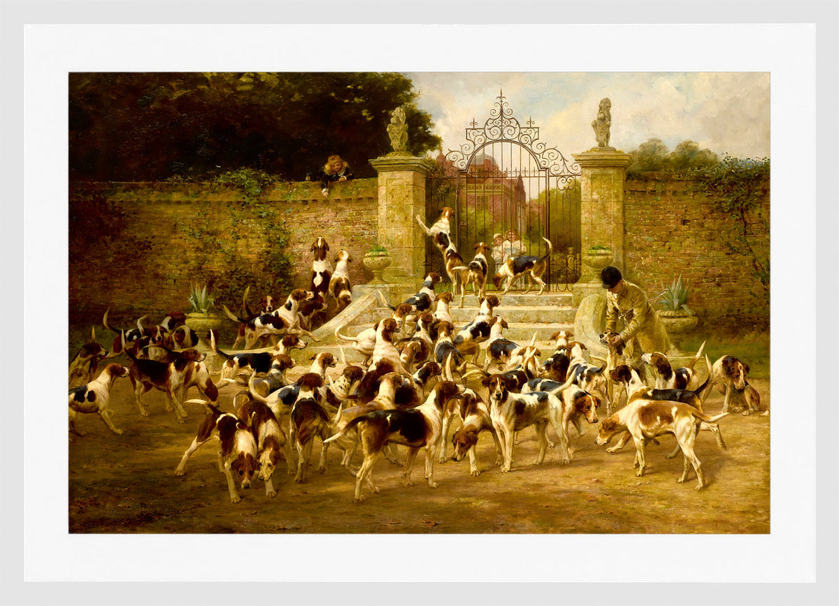 Thomas Blinks Print, The Sanctuary in a white frame