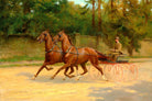 Thomas Blinks Print, Walter Winans driving a carriage (1900) as an unframed print
