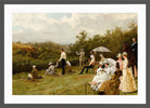 Thomas Blinks Print, Walter Winans On The Running Deer Range, Wimbledon Common (1888 ) in a dark grey frame