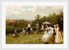 Thomas Blinks Print, Walter Winans On The Running Deer Range, Wimbledon Common (1888 ) in a white frame