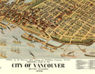 1898 Vancouver Map - Panoramic City View