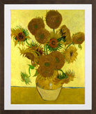 Vincent van Gogh Print, 015 Vincent_Willem_van_Gogh_127_10x8 in a brown frame
