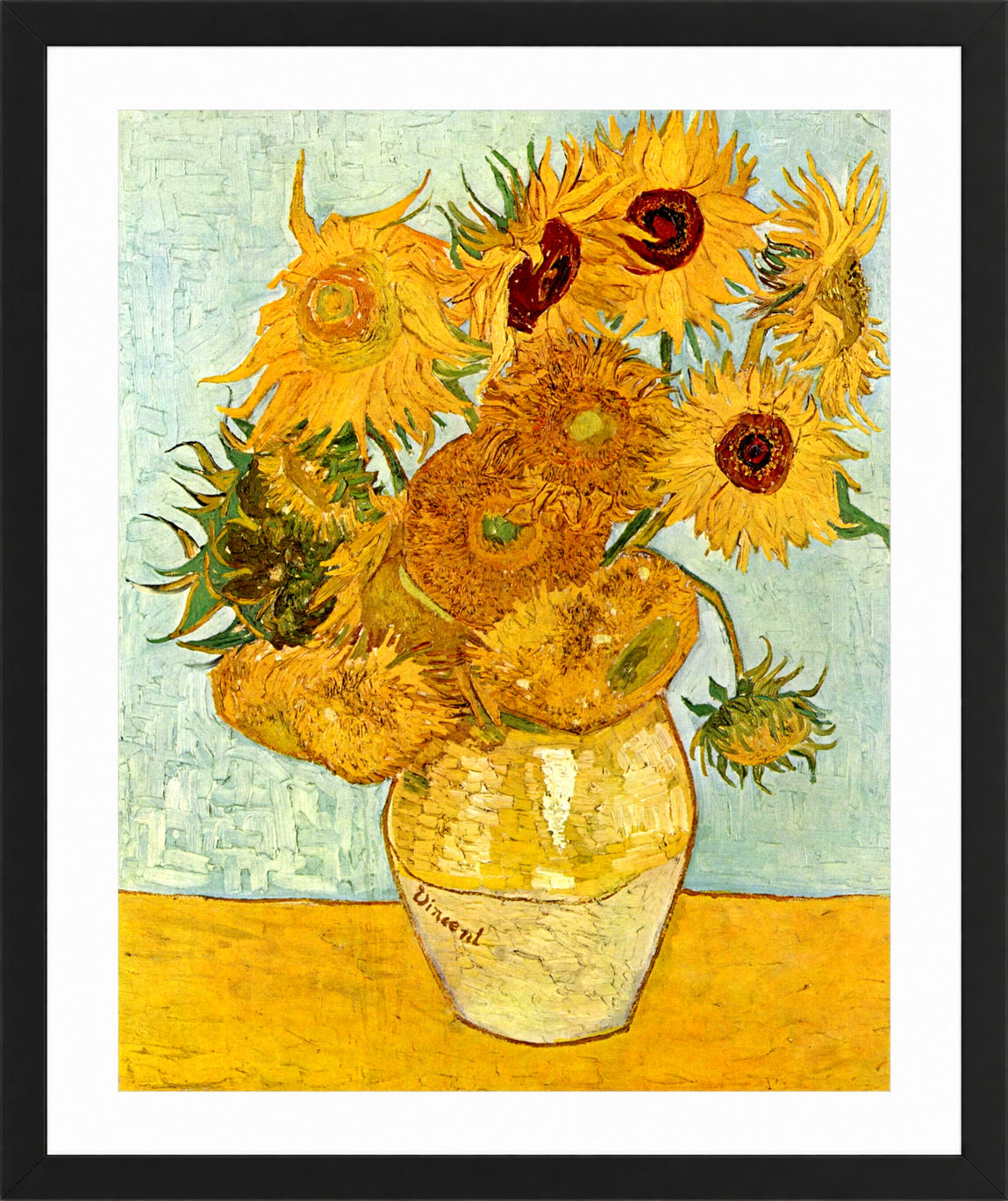 Vincent van Gogh Print, 016 Vincent_Willem_van_Gogh_128_10x8 in a black frame