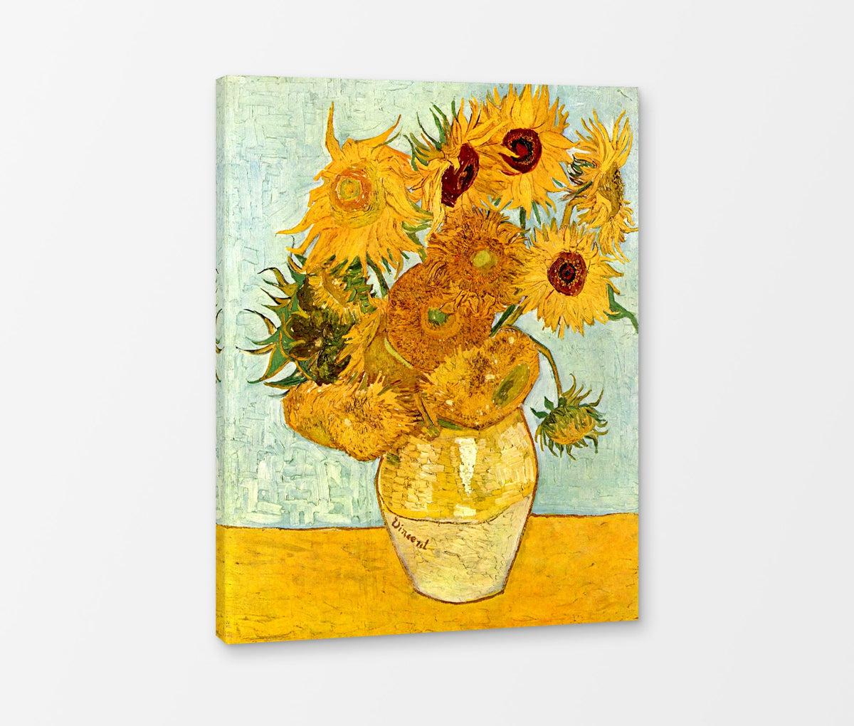 Vincent van Gogh Print, 016 Vincent_Willem_van_Gogh_128_10x8 as a ready-to-hang canvas panel