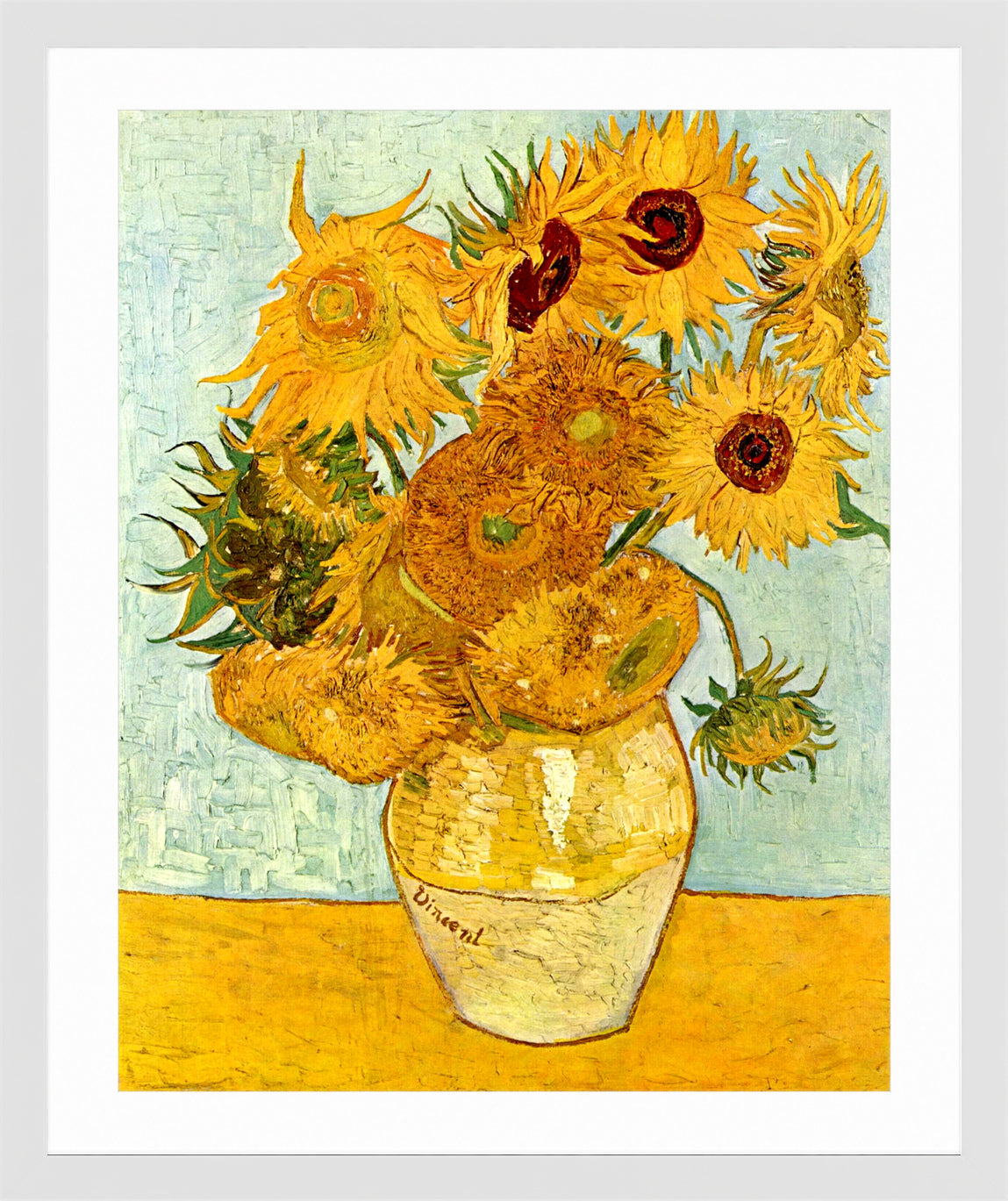 Vincent van Gogh Print, 016 Vincent_Willem_van_Gogh_128_10x8 in a white frame