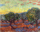 Vincent van Gogh Print, 021 Olive Grove, Orange Sky_10x8 as an unframed print