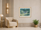 Vincent van Gogh Print, 022 Olive Orchard (June)_10x8 displayed in an Art Deco interior