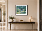 Vincent van Gogh Print, 022 Olive Orchard (June)_10x8 displayed above a console table