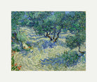 Vincent van Gogh Print, 022 Olive Orchard (June)_10x8 with an off-white border for rolled canvas