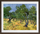 Vincent van Gogh Print, 023 Olive Orchard_10x8 in a brown frame
