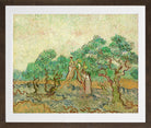 Vincent van Gogh Print, 024 Olive Pickers_10x8 in a brown frame