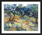 Vincent van Gogh Print, 025 Olive Trees (September 1889)_10x8 in a black frame
