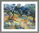 Vincent van Gogh Print, 025 Olive Trees (September 1889)_10x8 in a light grey frame