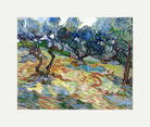 Vincent van Gogh Print, 025 Olive Trees (September 1889)_10x8 with an off-white border for rolled canvas