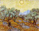 Vincent van Gogh Print, 027 Olive Trees with Yellow Sky and Sun_10x8 as an unframed print