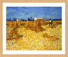 Vincent van Gogh Print, 034 Corn Harvest in Provence_10x8 in an oak frame