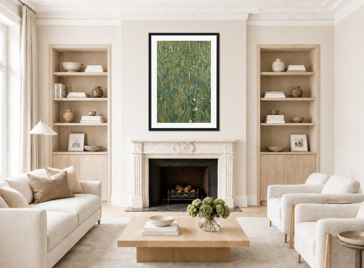 Vincent van Gogh Print, 035 Ears of Wheat_12x8 displayed in a Scandinavian living room