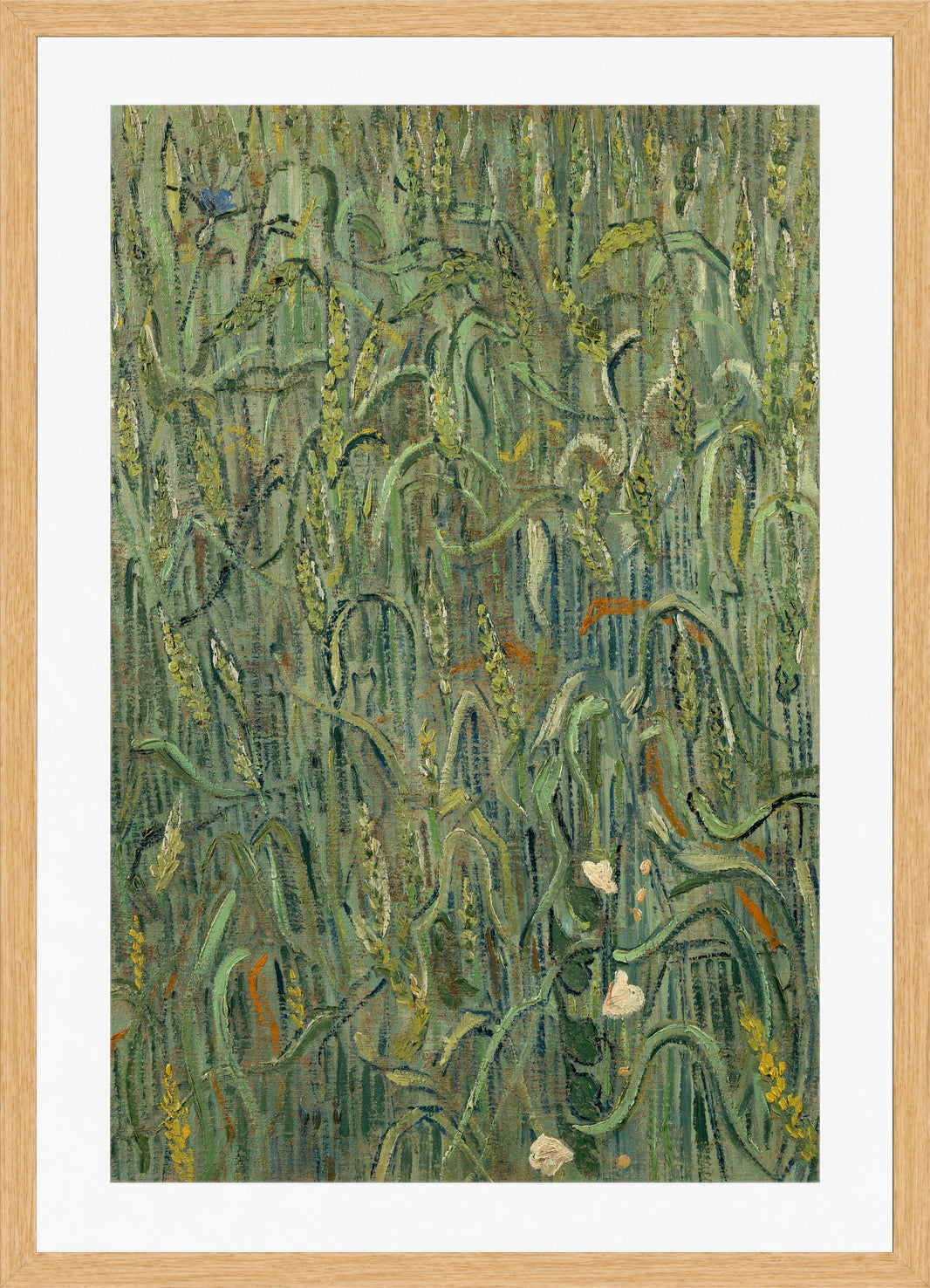 Vincent van Gogh Print, 035 Ears of Wheat_12x8 in an oak frame
