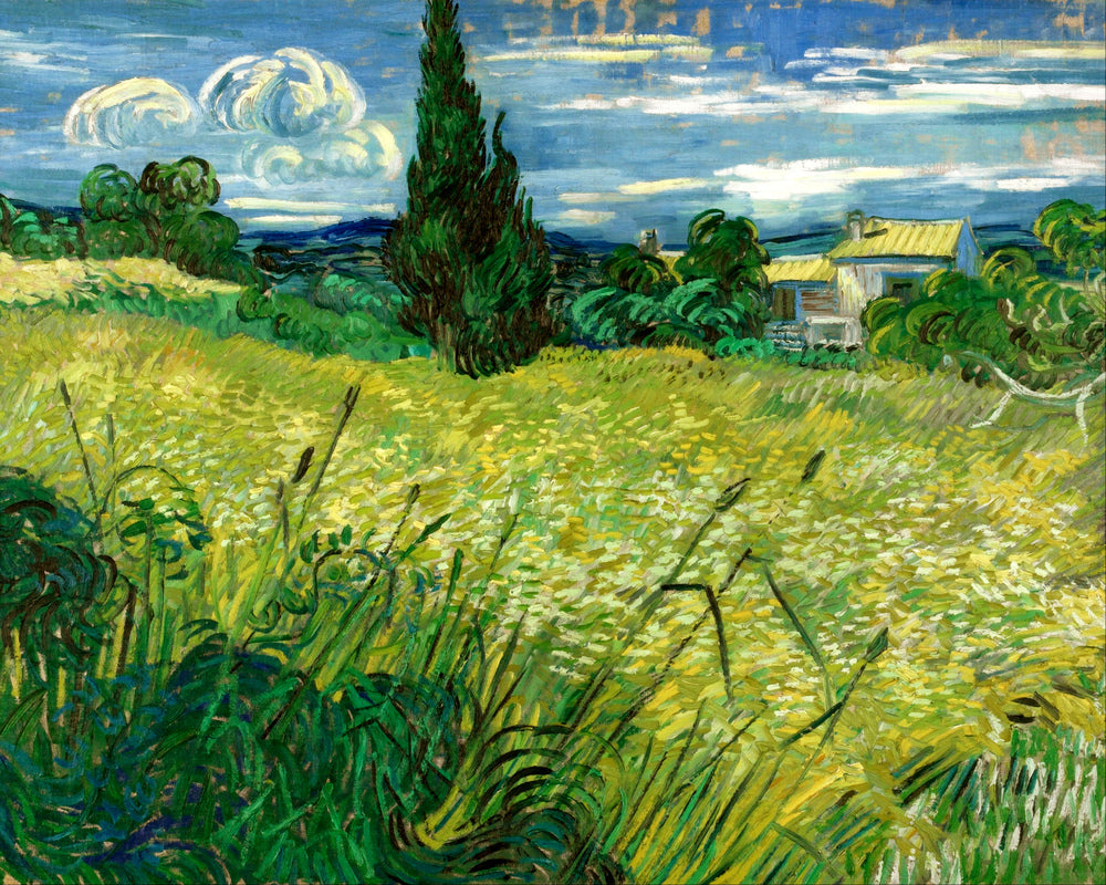 Vincent van Gogh Print, 039 Green Field_10x8 as an unframed print