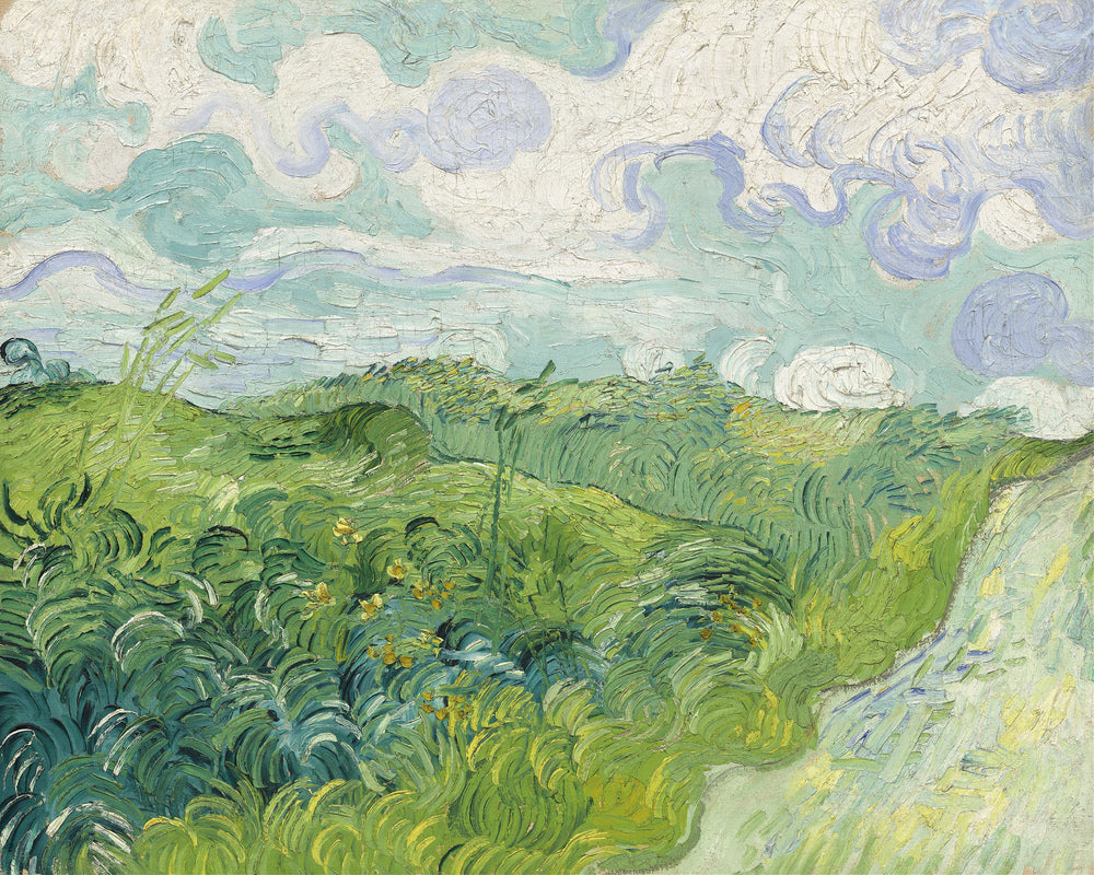 Vincent van Gogh Print, 040 Green Wheat Fields, Auvers_10x8 as an unframed print