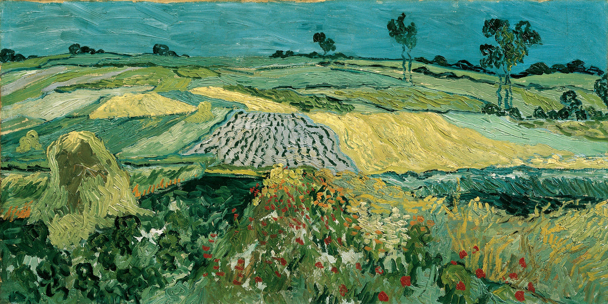 Vincent van Gogh Print, 052 The Plain of Auvers - Wheat Fields near Auvers_16x8 as an unframed print