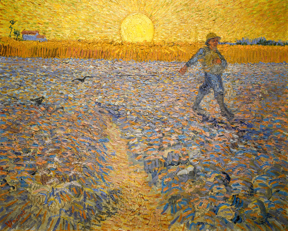 Vincent van Gogh Print, 053 The Sower (1888)_10x8 as an unframed print