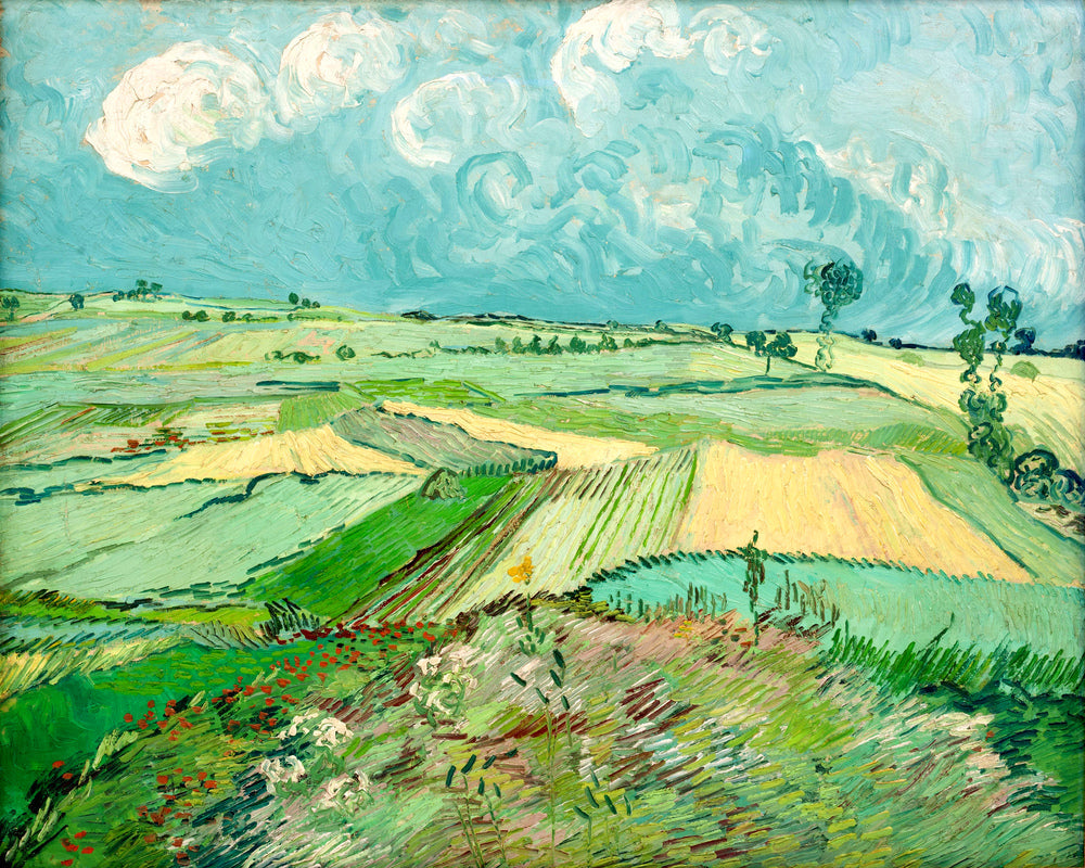Vincent van Gogh Print, 057 Wheat Fields after the Rain (The Plain of Auvers), 1890_10x8 as an unframed print